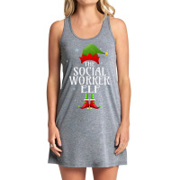 Social Worker Elf Xmas Groupe Matching Pajama Chri Tank Dress | Artistshot