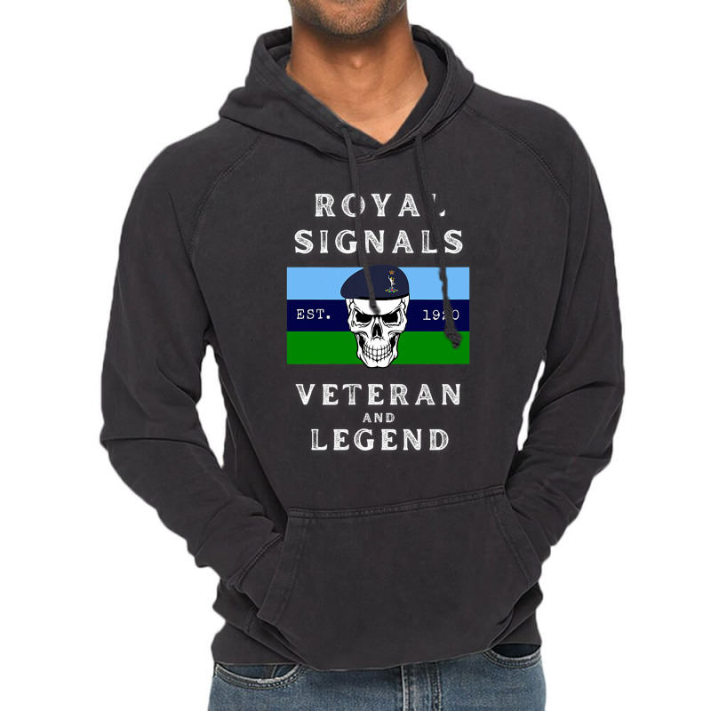 Royal Signals Clothing Veteran And Legend. Vintage Hoodie | Artistshot