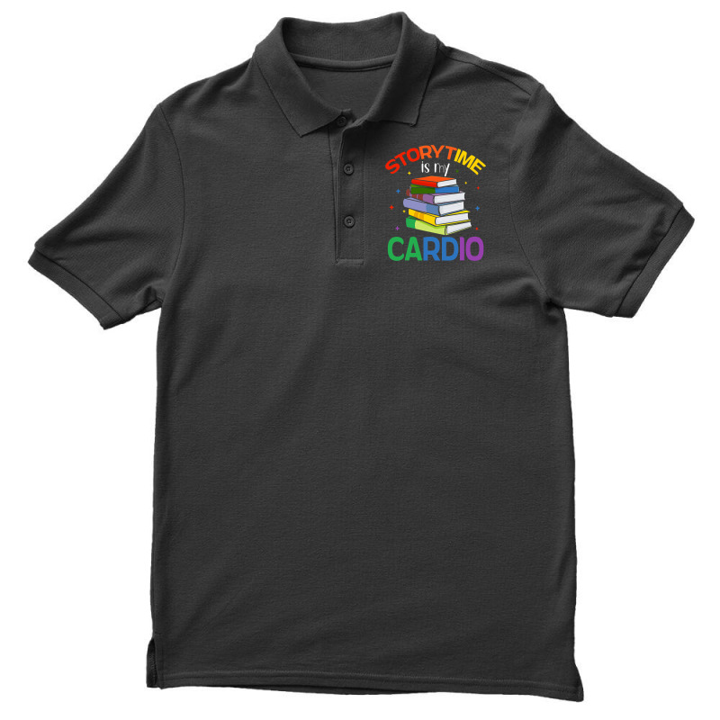 Storytime Is My Cardio Story Book Storybook Librar Men's Polo Shirt by TamariGinter | Artistshot