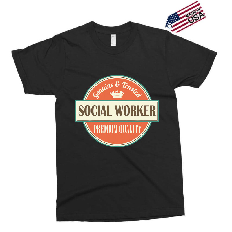 Social Worker Vintage Job Logo Tee Exclusive T-shirt by KrishaAltamiran | Artistshot