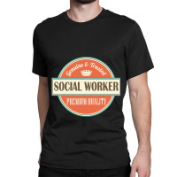 Social Worker Vintage Job Logo Tee Classic T-shirt | Artistshot