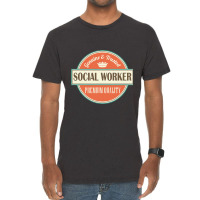 Social Worker Vintage Job Logo Tee Vintage T-shirt | Artistshot