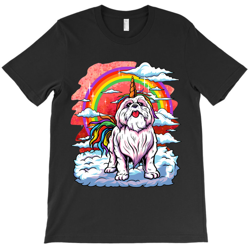 Shih Tzu Unicorn Rainbow Women Kids Girls Puppy Ow T-shirt | Artistshot