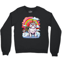 Shih Tzu Unicorn Rainbow Women Kids Girls Puppy Ow Crewneck Sweatshirt | Artistshot