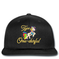 Type Onederful Diabetes Unicorn Type One Diabetes  Printed Hat | Artistshot