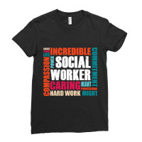 Social Work Month Worker School Kindergarten Menta Ladies Fitted T-shirt | Artistshot