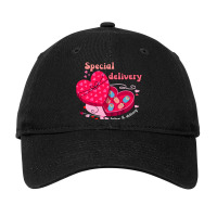 Special Delivery Labor And Delivery Nurse Valentin Adjustable Cap | Artistshot