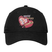 Special Delivery Labor And Delivery Nurse Valentin Adjustable Cap | Artistshot