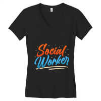 Social Worker Work Graduation Job 1 Women's V-neck T-shirt | Artistshot