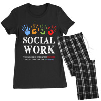 Social Work Not For The Income Rainbow Hands Women's Pajamas Set | Artistshot