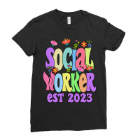 Social Worker Work Graduation Msw Masters Lcsw Ret Ladies Fitted T-shirt | Artistshot