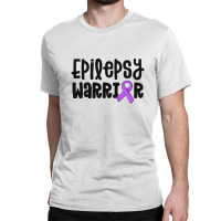 Epilepsy Warrior Shirt Kids Purple Ribbon Awareness Women Classic T-shirt | Artistshot