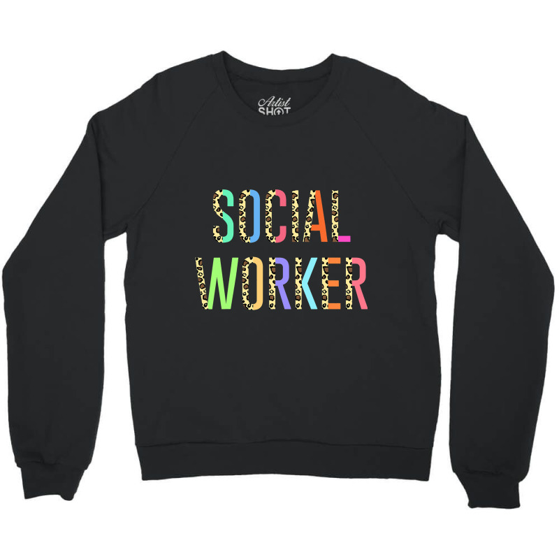 Social Worker Work Msw Masters Degree Graduation B Crewneck Sweatshirt | Artistshot