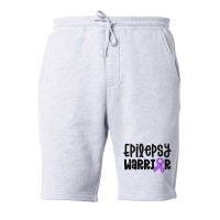 Epilepsy Warrior Shirt Kids Purple Ribbon Awareness Women Fleece Short | Artistshot