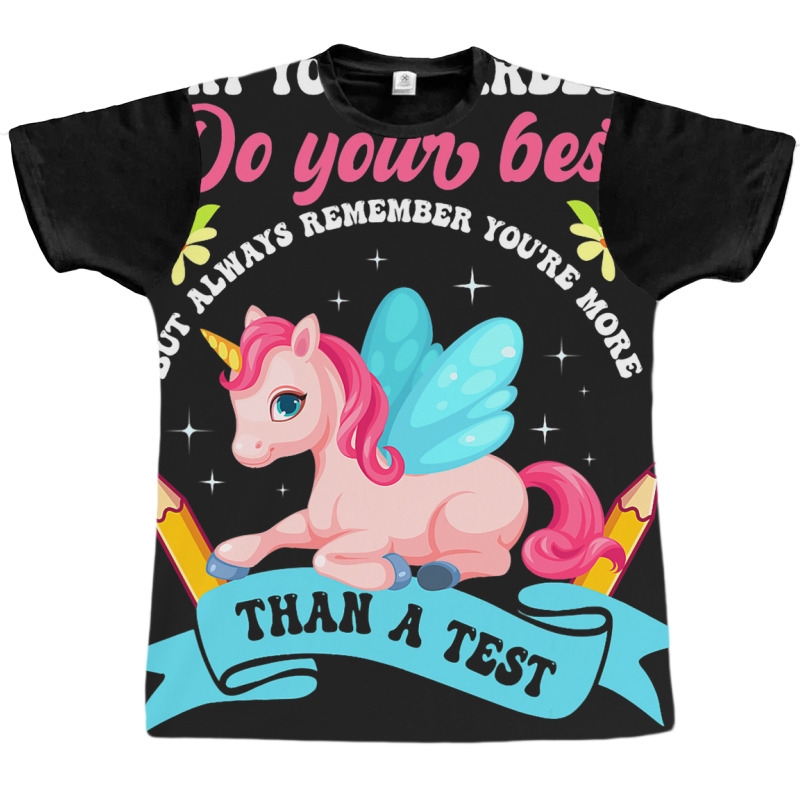 Testing Day Shirt Unicorn Test Day Graphic T-shirt | Artistshot