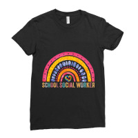 School Social Worker Rainbow Appreciation Social W Ladies Fitted T-shirt | Artistshot