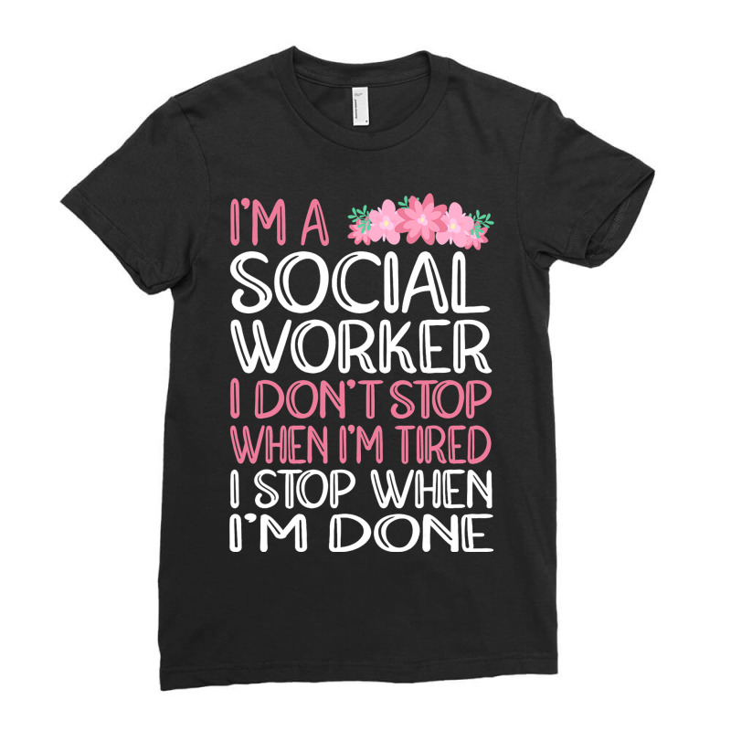 Social Worker 7 Ladies Fitted T-Shirt by Vibrantora | Artistshot