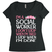 Social Worker 7 Women's Triblend Scoop T-shirt | Artistshot