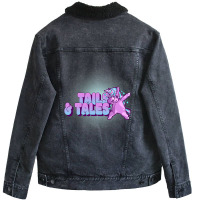 Summer Reading Tails And Tails Librarian Prize Gif Unisex Sherpa-lined Denim Jacket | Artistshot