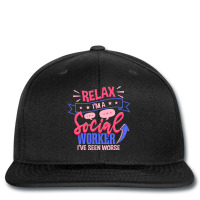 Social Workers Month Relax Im A Social Worker Printed Hat | Artistshot