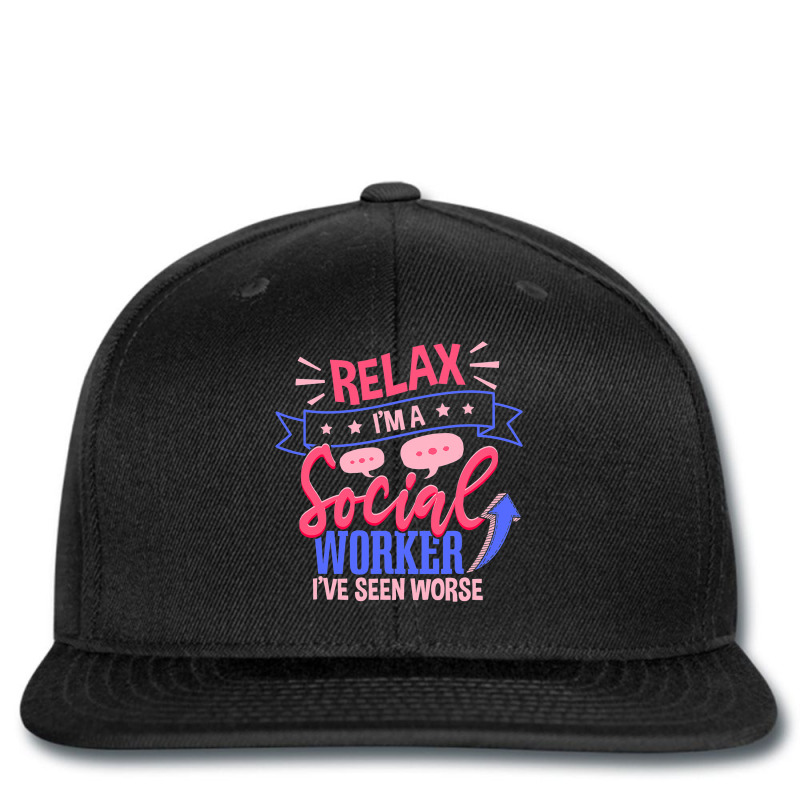 Social Workers Month Relax Im A Social Worker Printed hat by AnamarieStrawn | Artistshot