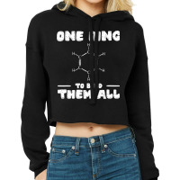 Ring To Bind Them All Chemistry Benzene Ring Molec Cropped Hoodie | Artistshot