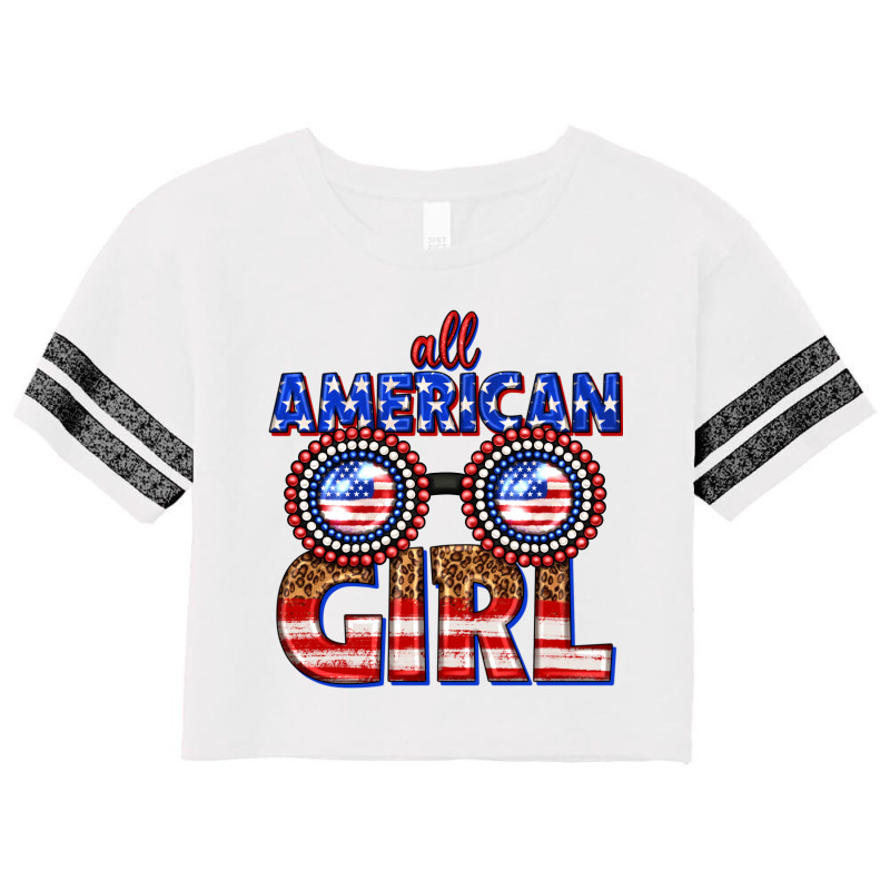 All American Girl Scorecard Crop Tee by enoddigitalart@gmail.com | Artistshot