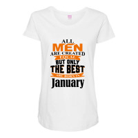 All Men Are Created January Maternity Scoop Neck T-shirt | Artistshot