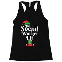 The Social Worker Elf Matching Family Group Christ Racerback Tank | Artistshot