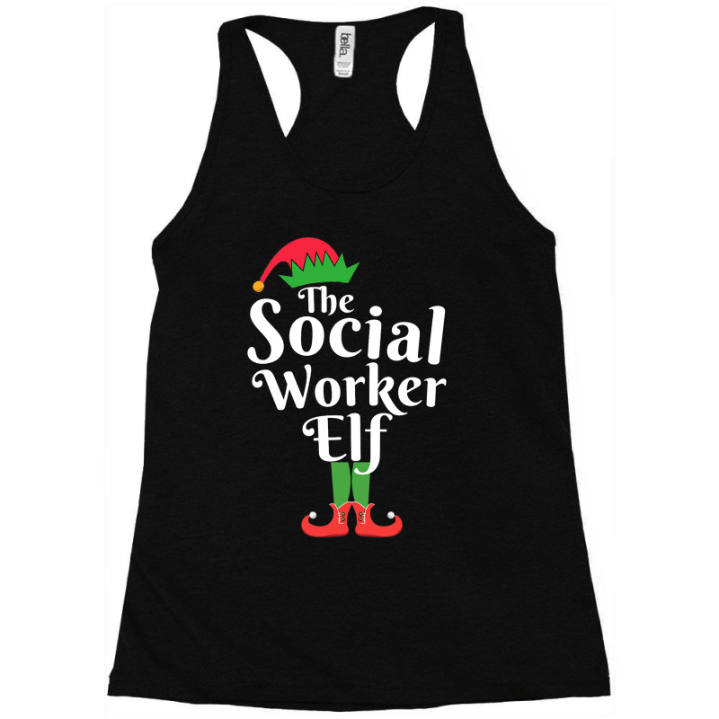 The Social Worker Elf Matching Family Group Christ Racerback Tank by SiddharthaGish | Artistshot