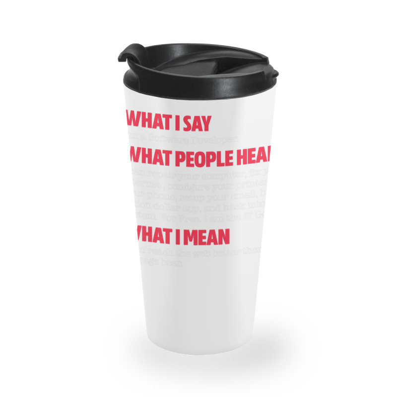 Software Developer Funny Computer Programmer Codin Travel Mug | Artistshot