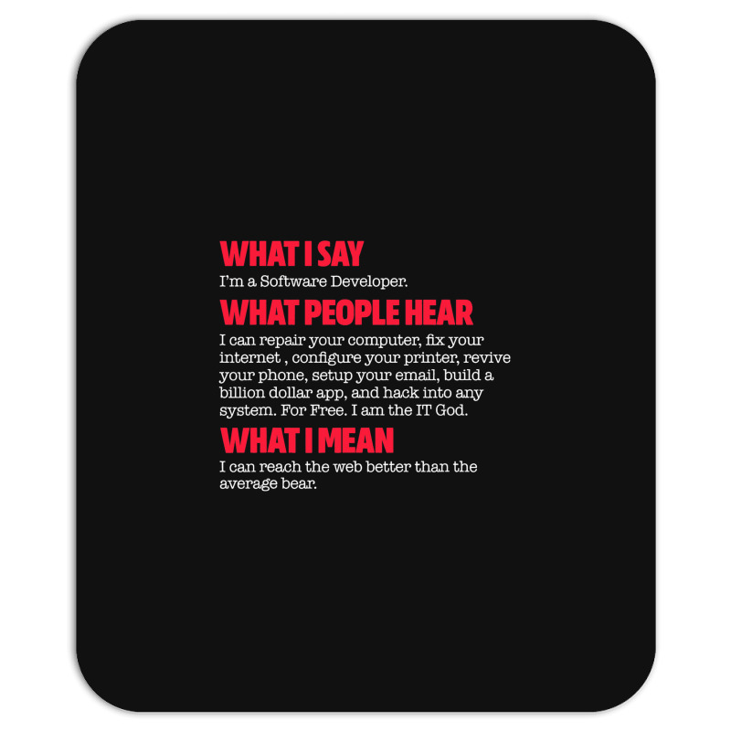 Software Developer Funny Computer Programmer Codin Mousepad | Artistshot