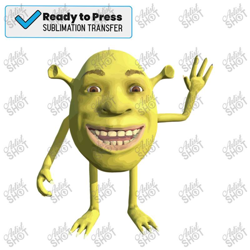 Custom Sexy Shrek Shrek Meme Face Shrek Wazowski Sublimation Transfer By Angelaallard Artistshot 7411