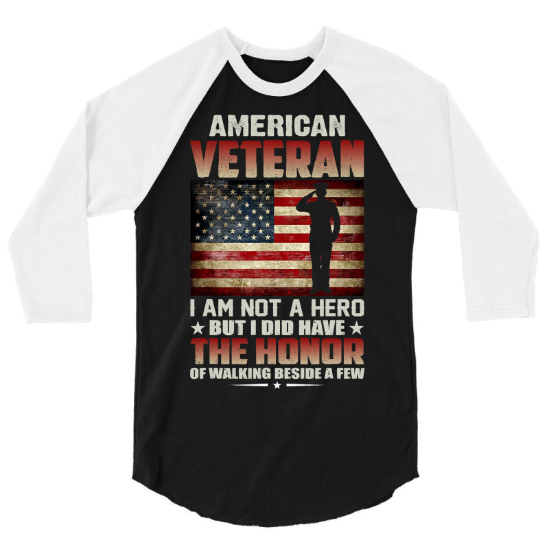 Soldier Honor Duty America American Veteran Honor 3/4 Sleeve Shirt | Artistshot