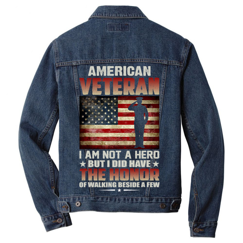 Soldier Honor Duty America American Veteran Honor Men Denim Jacket | Artistshot