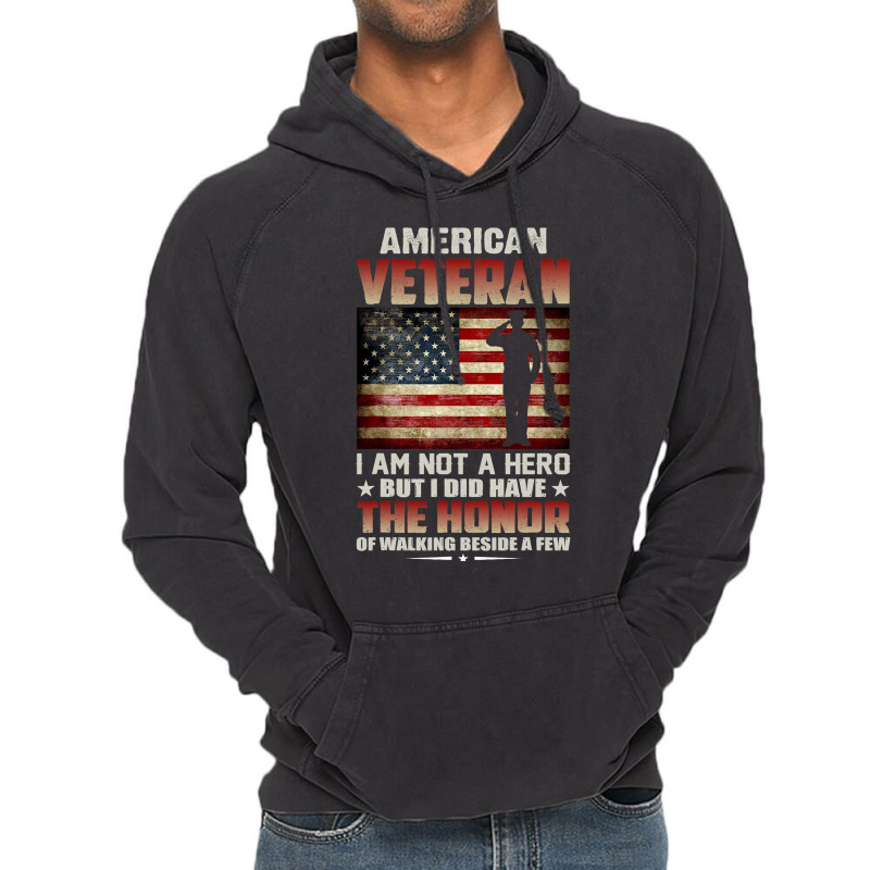 Soldier Honor Duty America American Veteran Honor Vintage Hoodie | Artistshot