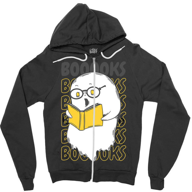 Trick Or Treat Spooky Books Halloween Graphic Nove Zipper Hoodie by KreedJager | Artistshot