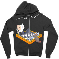 Cat Owner Chess Board Grandmaster Board Game Chess Zipper Hoodie | Artistshot