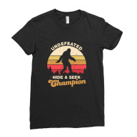 Hide And Seek Champion Undefeated 2 Ladies Fitted T-shirt | Artistshot