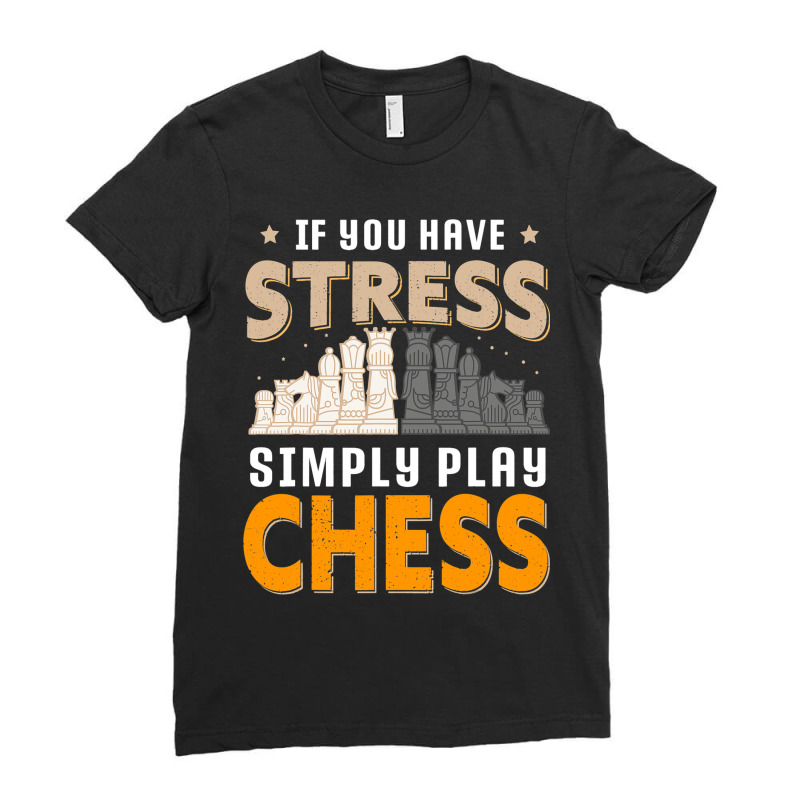 Chess Tournament Coach Chess Piece Queen King Rook Ladies Fitted T-Shirt by SweetCurl | Artistshot