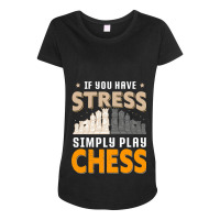 Chess Tournament Coach Chess Piece Queen King Rook Maternity Scoop Neck T-shirt | Artistshot