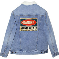 Storm Area 51 E Unisex Sherpa-lined Denim Jacket | Artistshot