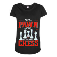 Chess Tournament Coach Chess Piece Queen King Rook Maternity Scoop Neck T-shirt | Artistshot