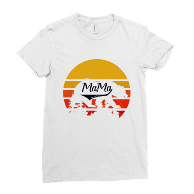 Mama Bear Ladies Fitted T-shirt Designed By Bettercallsaul