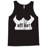 Uff Da Viking Helmet Funny Norwegian Saying Of Surprise Tank Top | Artistshot