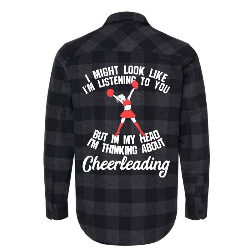 Cheerleading Cheer Coach I Might Look Like Im List Flannel Shirt by DiamondAnaya | Artistshot