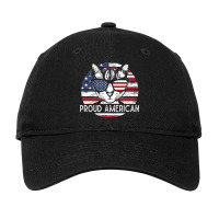 Us Flag Cat 4th Of July Proud And Independent Cat Of United States Of Adjustable Cap | Artistshot