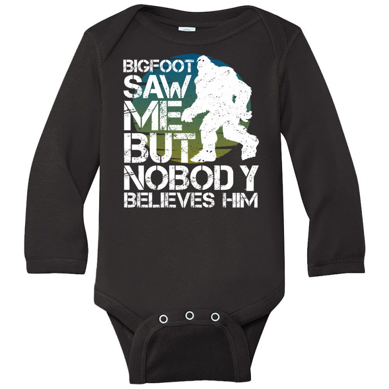 Very Big Bigfoot Hide And Seek Campion Saw Me But Nobody Believes Him Long Sleeve Baby Bodysuit | Artistshot