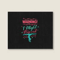 Warning! I Might Flip Out At Any Moment Funny Gymnast Girl Landscape Canvas Print | Artistshot