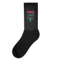 Warning! I Might Flip Out At Any Moment Funny Gymnast Girl Socks | Artistshot